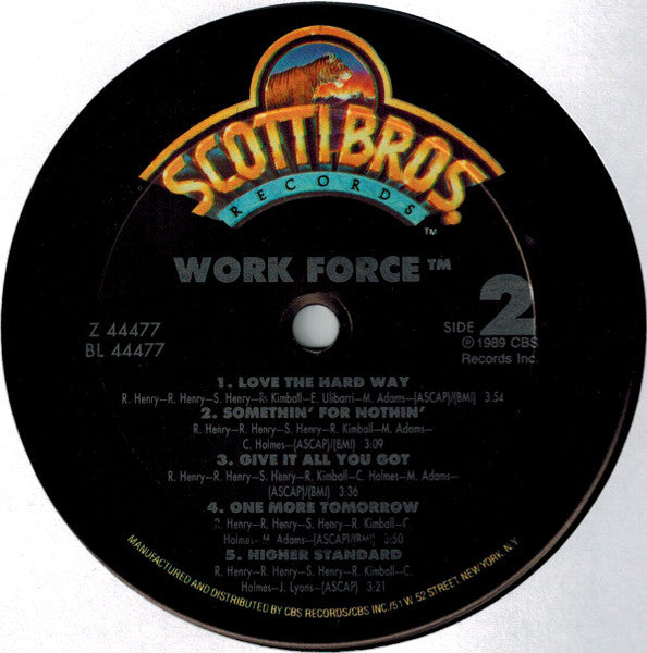 Work Force ~ Work Force (Vinyl) - Djungel & Jazz