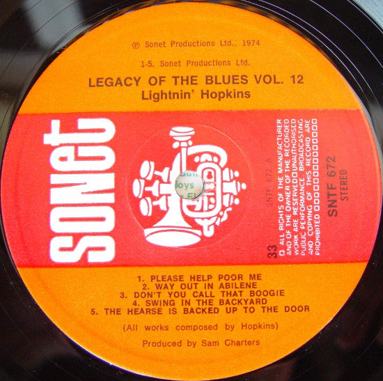Lightnin' Hopkins ~ The Legacy Of The Blues Vol. 12 (Vinyl) - Djungel & Jazz