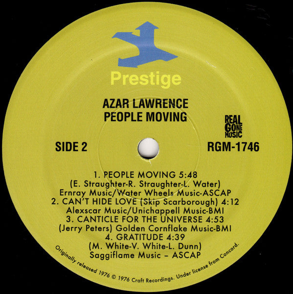 Azar Lawrence ~ People Moving (Vinyl) - Djungel & Jazz