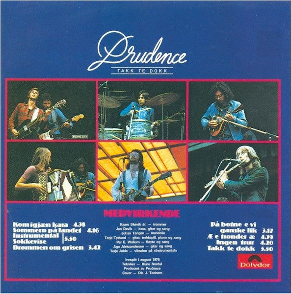 Prudence  ~ Takk Te Dokk (Vinyl) - Djungel & Jazz