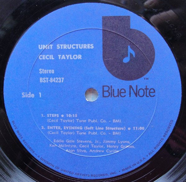 Cecil Taylor ~ Unit Structures (Vinyl) - Djungel & Jazz