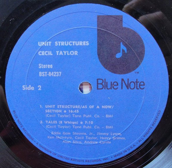 Cecil Taylor ~ Unit Structures (Vinyl) - Djungel & Jazz