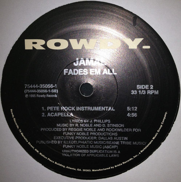 Jamal  ~ Fades Em All (Pete Rock Remix) (Vinyl) - Djungel & Jazz