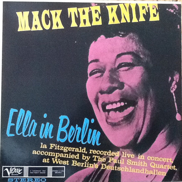 Ella Fitzgerald ~ Mack The Knife - Ella In Berlin (Vinyl) - Djungel & Jazz