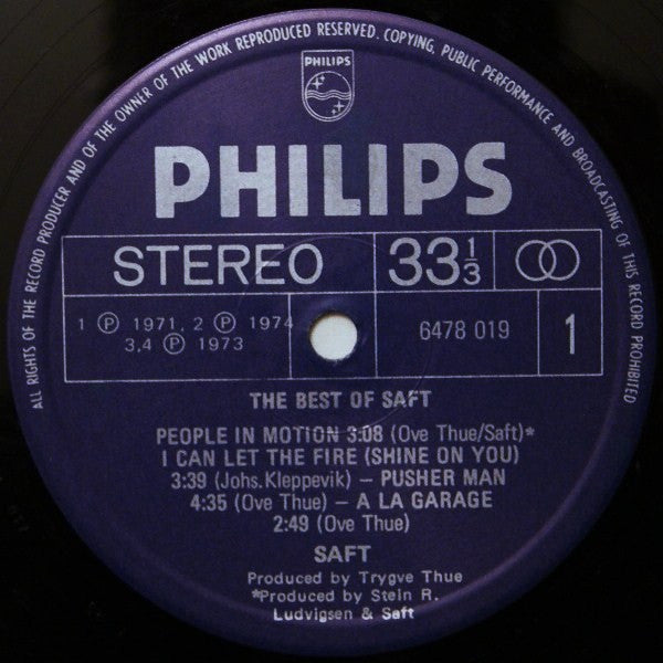 Saft  ~ The Best Of Saft (Vinyl) - Djungel & Jazz