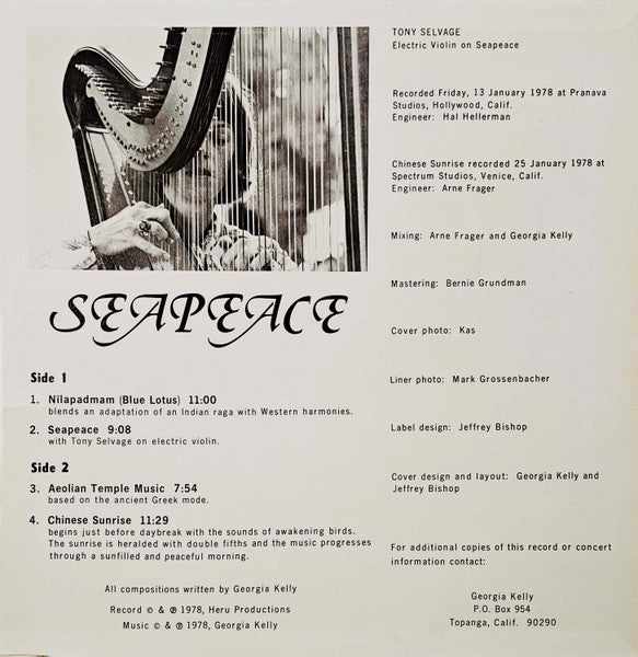 Georgia Kelly ~ Seapeace (Music For Harp) (Vinyl) - Djungel & Jazz