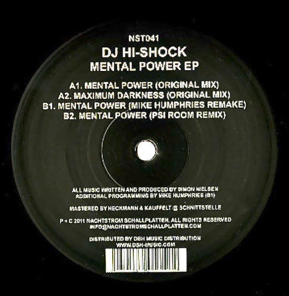 DJ Hi-Shock ~ Mental Power EP (Vinyl) - Djungel & Jazz