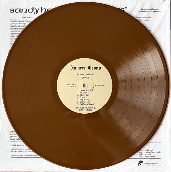 Sandy Harless ~ Songs (Vinyl) - Djungel & Jazz