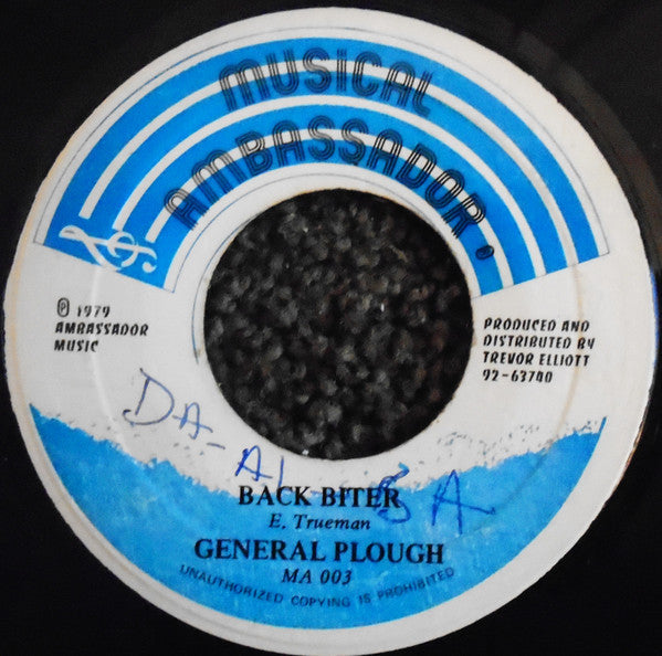 General Plough / Scientist : Back Biter / Guava Ridge (7")