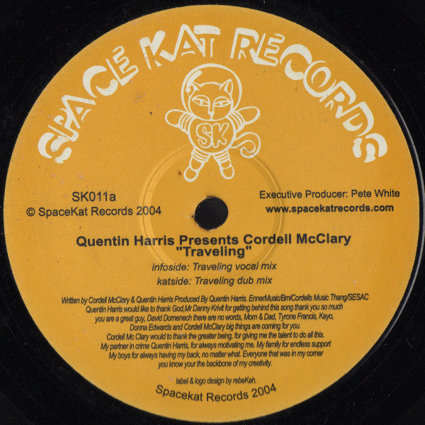 Quentin Harris Presents Cordell McClary : Traveling (12")