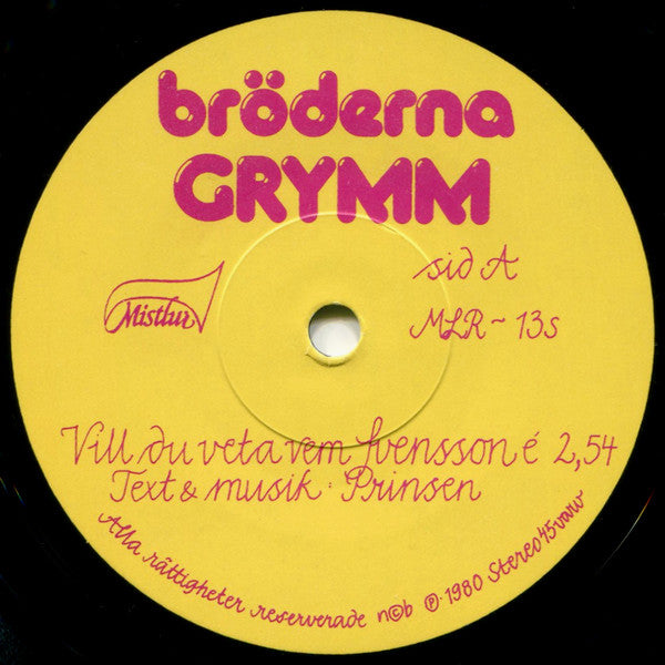 Bröderna Grymm ~ On The Road Again (Vinyl) - Djungel & Jazz