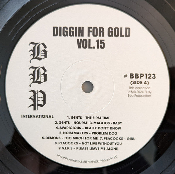 Various ~ Diggin' For Gold Vol 15 (A Collection Of Demented 60' R&B/Punk & Mesmerizing Pop.) (Vinyl) - Djungel & Jazz