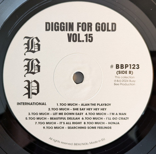 Various ~ Diggin' For Gold Vol 15 (A Collection Of Demented 60' R&B/Punk & Mesmerizing Pop.) (Vinyl) - Djungel & Jazz