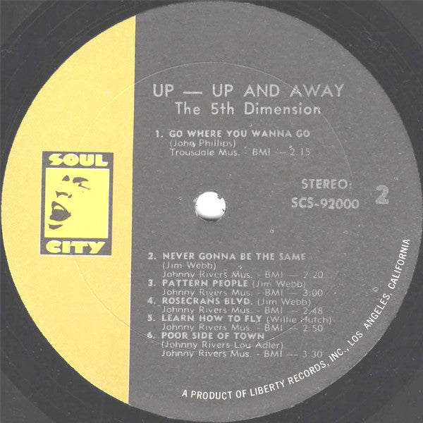 The 5th Dimension ~ Up, Up And Away (Vinyl) - Djungel & Jazz