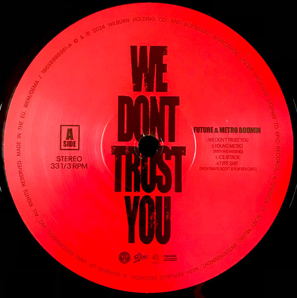 Future & Metro Boomin ~ We Dont Trust You (Vinyl) - Djungel & Jazz