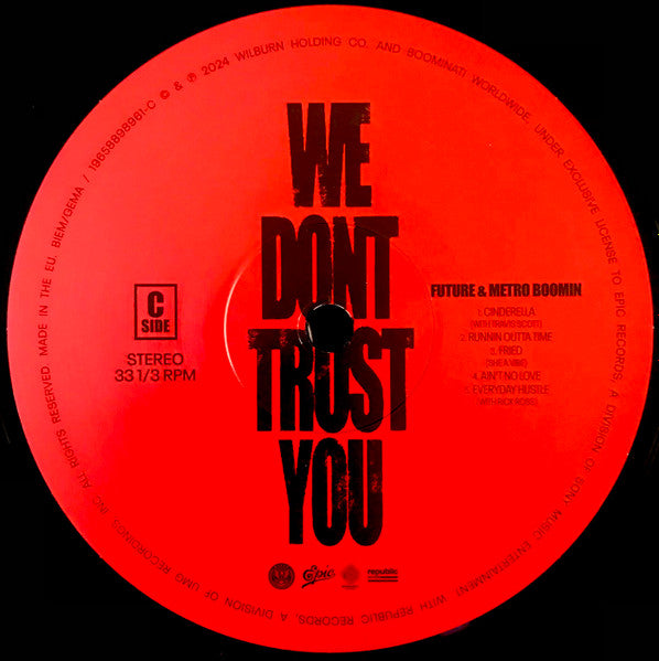 Future & Metro Boomin ~ We Dont Trust You (Vinyl) - Djungel & Jazz