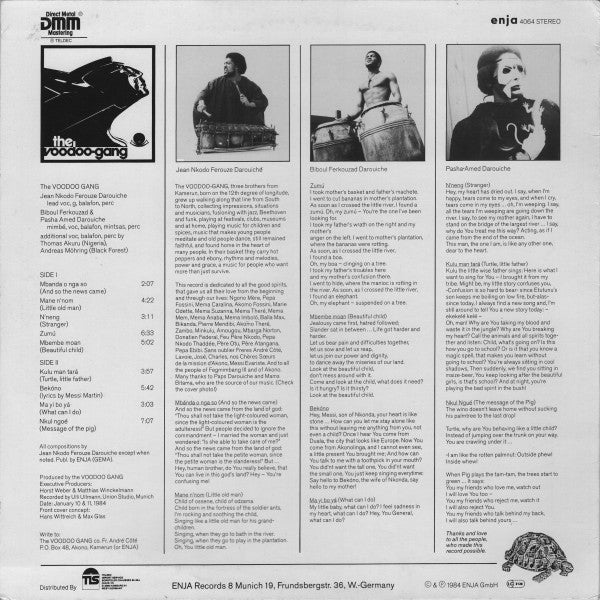 Voodoo Gang ~ Return Of The Turtle (Old And New Songs From Africa) (Vinyl) - Djungel & Jazz
