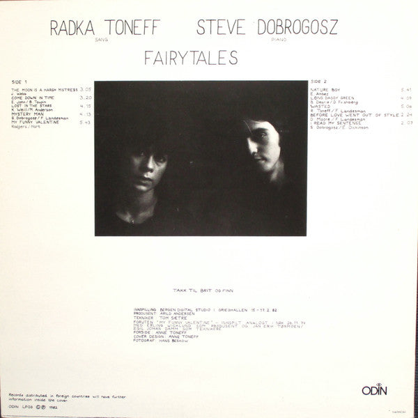 Radka Toneff / Steve Dobrogosz ~ Fairytales (Vinyl) - Djungel & Jazz