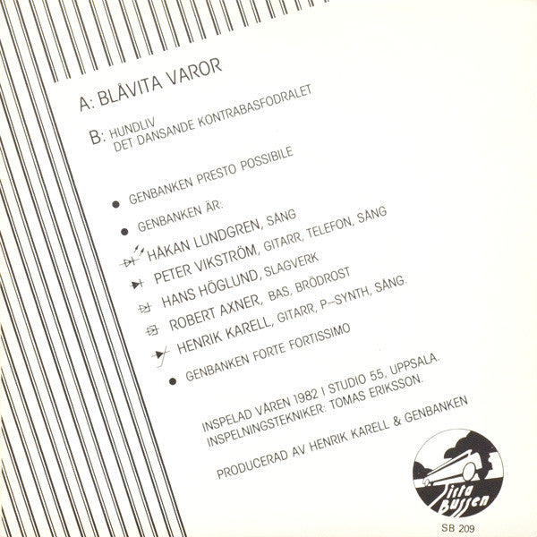 Genbanken ~ Blåvita Varor (Vinyl) - Djungel & Jazz