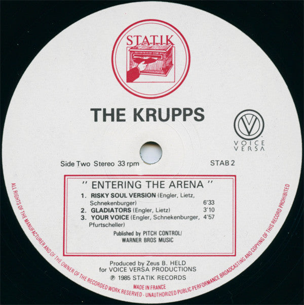 Die Krupps ~ Entering The Arena (Vinyl) - Djungel & Jazz