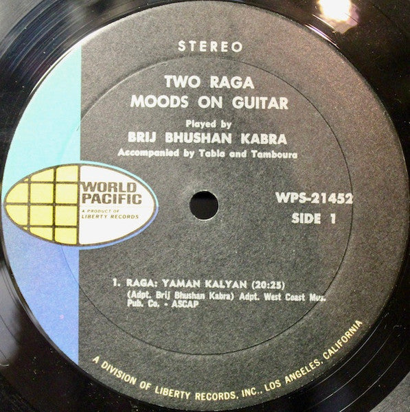 Brij Bhushan Kabra ~ Two Raga Moods On Guitar (Vinyl) - Djungel & Jazz