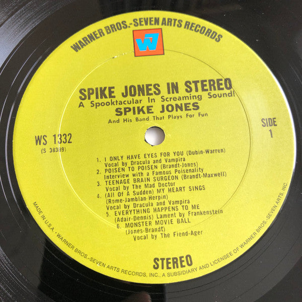 Spike Jones And His Band That Plays For Fun ~ Spike Jones In Stereo (A Spooktacular In Screaming Sound!) (Vinyl) - Djungel & Jazz