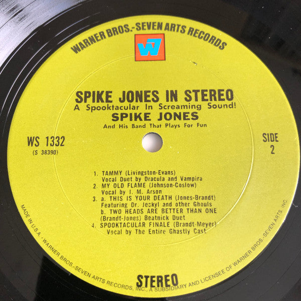 Spike Jones And His Band That Plays For Fun ~ Spike Jones In Stereo (A Spooktacular In Screaming Sound!) (Vinyl) - Djungel & Jazz