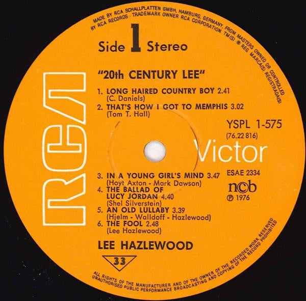 Lee Hazlewood : 20th Century Lee (LP, Album)