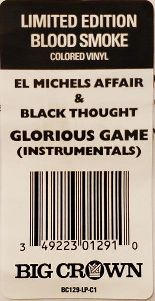 El Michels Affair & Black Thought ~ Glorious Game Instrumentals (Vinyl) - Djungel & Jazz