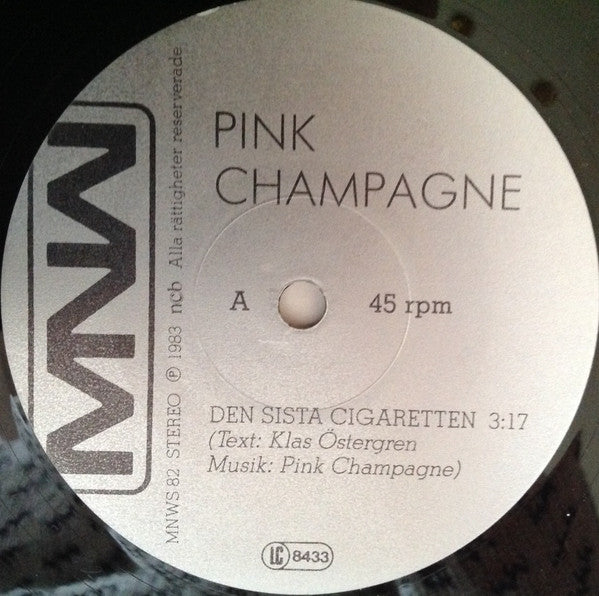Pink Champagne ~ Den Sista Cigaretten (Vinyl) - Djungel & Jazz