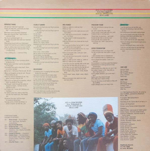 The Gladiators Featuring Albert Griffiths : Serious Thing (LP, Album)