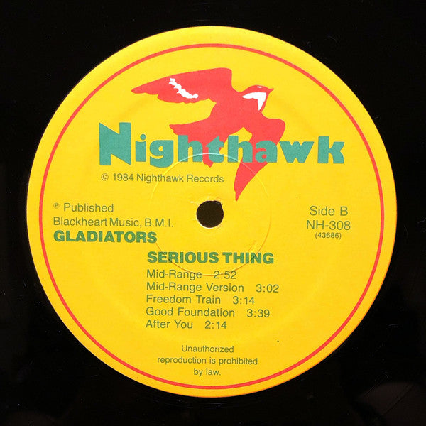 The Gladiators Featuring Albert Griffiths : Serious Thing (LP, Album)