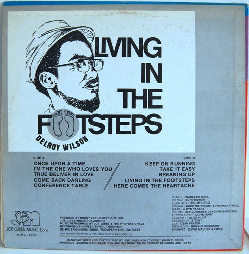 Delroy Wilson : Living In The Footsteps (LP, Album)