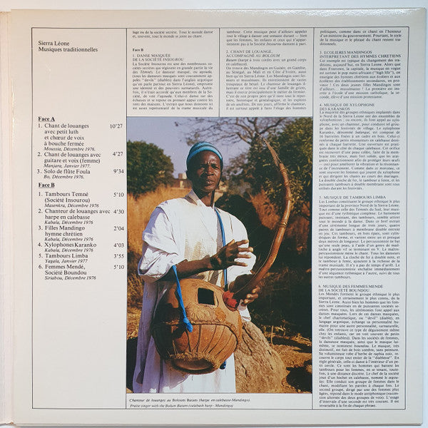 Various : Sierra Leone: Musiques Traditionnelles (LP)