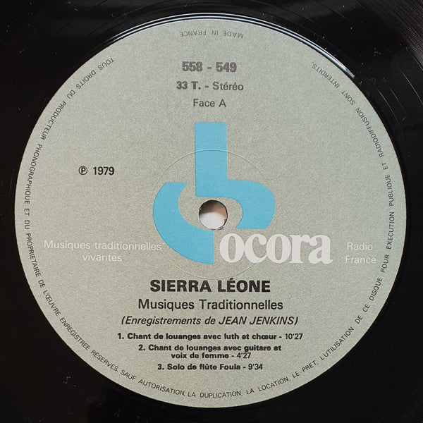 Various : Sierra Leone: Musiques Traditionnelles (LP)