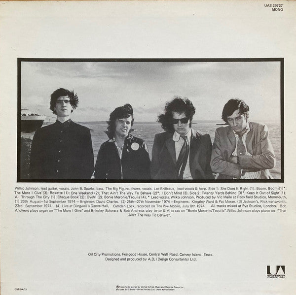 Dr. Feelgood ~ Down By The Jetty (Vinyl) - Djungel & Jazz