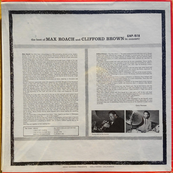 Max Roach And Clifford Brown ~ The Best Of Max Roach And Clifford Brown In Concert (Vinyl) - Djungel & Jazz