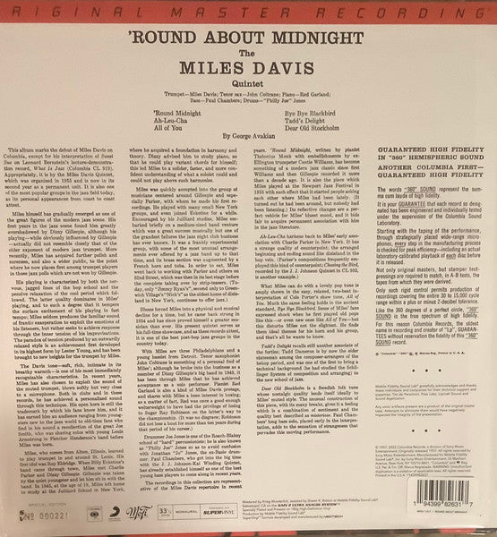 Miles Davis ~ 'Round About Midnight (Vinyl) - Djungel & Jazz