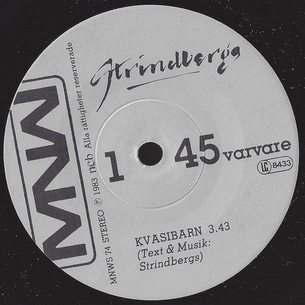 Strindbergs ~ Kvasibarn / Trollbunden (Vinyl) - Djungel & Jazz