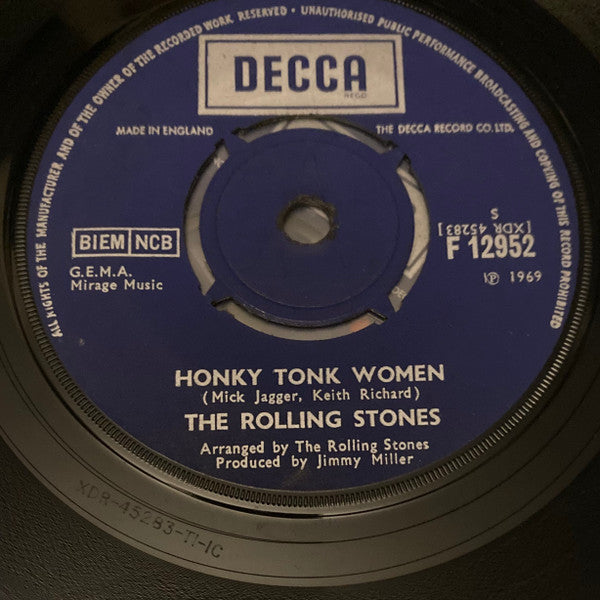 The Rolling Stones ~ Honky Tonk Women / You Can't Always Get What You Want (Vinyl) - Djungel & Jazz