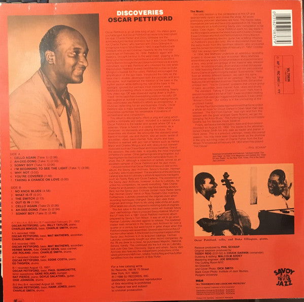Oscar Pettiford ~ Discoveries (Vinyl) - Djungel & Jazz