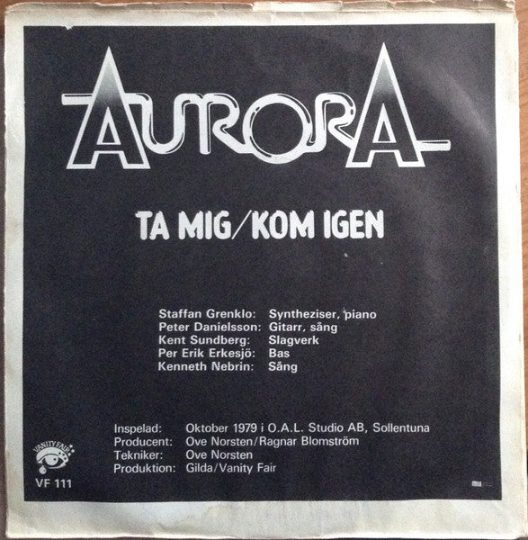 Aurora  ~ Ta Mig / Kom Igen (Vinyl) - Djungel & Jazz