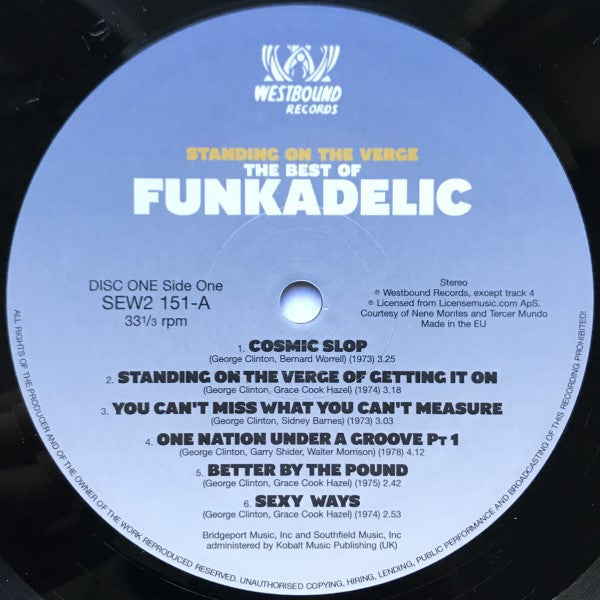 Funkadelic ~ Standing On The Verge - The Best Of (Vinyl) - Djungel & Jazz