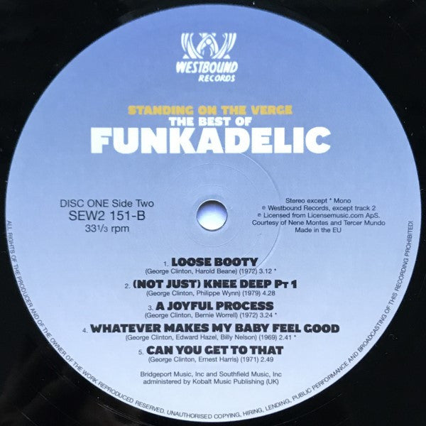 Funkadelic ~ Standing On The Verge - The Best Of (Vinyl) - Djungel & Jazz