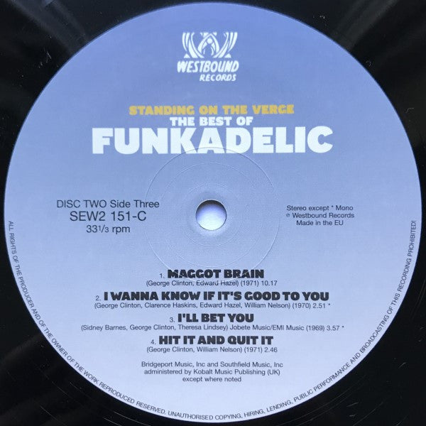 Funkadelic ~ Standing On The Verge - The Best Of (Vinyl) - Djungel & Jazz