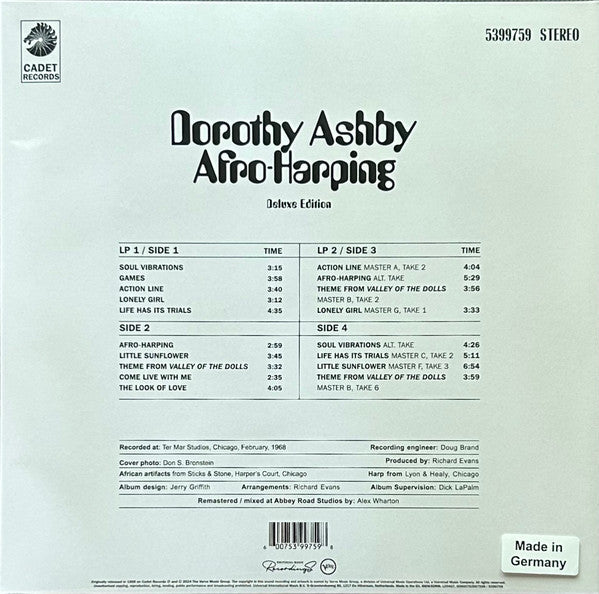 Dorothy Ashby ~ Afro-Harping (Vinyl) - Djungel & Jazz