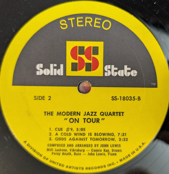 The Modern Jazz Quartet ~ On Tour (Vinyl) - Djungel & Jazz