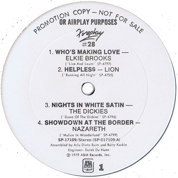 Various ~ Foreplay #28: A&M's Pre-Release Sampler (Vinyl) - Djungel & Jazz