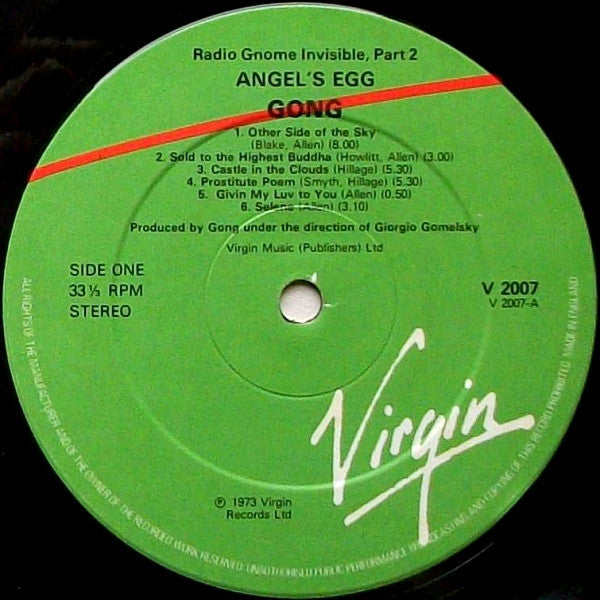 Gong ~ Angel's Egg (Radio Gnome Invisible Part 2) (Vinyl) - Djungel & Jazz
