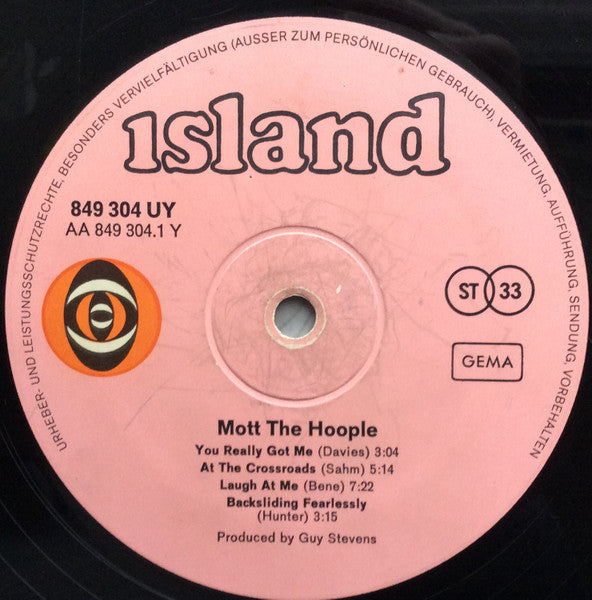 Mott The Hoople ~ Mott The Hoople (Vinyl) - Djungel & Jazz